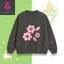 Áo Sweater Bé Gái Nỉ Cotton Ấm Áp, Họa Tiết Cành Hoa Màu Hồng Dễ Thương, Phù Hợp Mùa Lạnh (M 313)