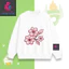 Áo Sweater Bé Gái Nỉ Cotton Ấm Áp, Họa Tiết Cành Hoa Màu Hồng Dễ Thương, Phù Hợp Mùa Lạnh (M 313)