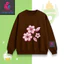 Áo Sweater Bé Gái Nỉ Cotton Ấm Áp, Họa Tiết Cành Hoa Màu Hồng Dễ Thương, Phù Hợp Mùa Lạnh (M 313)