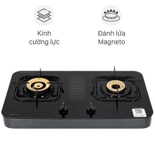 Bếp ga đôi Electrolux ETG7267GKR-Chính Hãng trưng bày-Đầu hâm,Ngắt gas tự động,Nấu nhanh-Bảo Hành 12