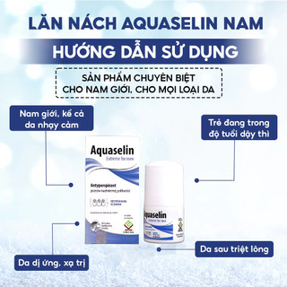 [Combo Anh Trai] Mua 4 hộp Lăn Khử Mùi cho Nam AQUASELIN Extreme For Men + Tặng 01 hộp Kỳ Lực Đơn