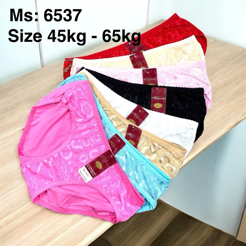 Set 5 quần lót nữ cotton thông hơi co giãn tốt hàng loại 1 Size (45kg -65kg)