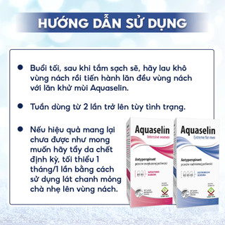 Lăn Nách KHÔNG MÙI đến từ Châu Âu - AQUASELIN Nam riêng/ Nữ riêng giúp Giảm Mồ Hôi, Khử Mùi Hiệu Quả