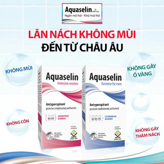 Lăn Nách KHÔNG MÙI đến từ Châu Âu - AQUASELIN Nam riêng/ Nữ riêng giúp Giảm Mồ Hôi, Khử Mùi Hiệu Quả