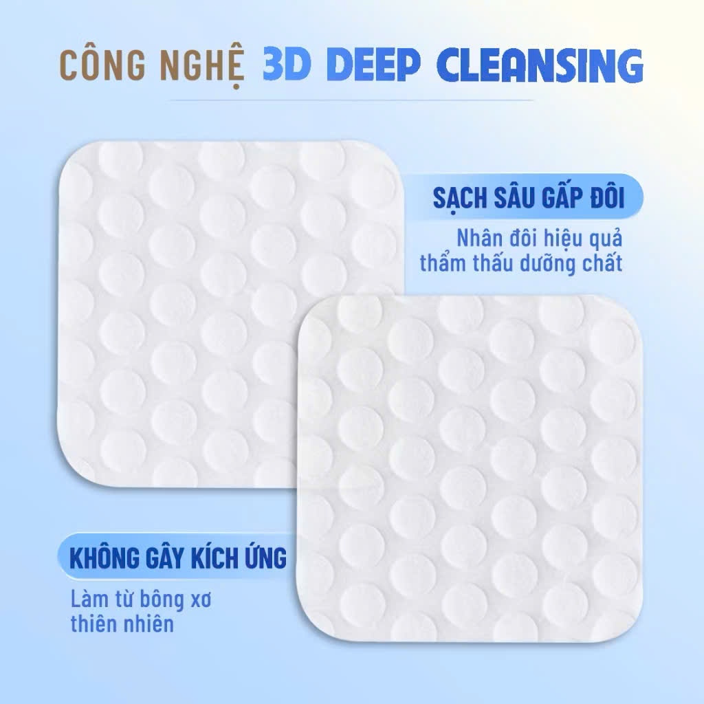 Bông tẩy trang làm sạch da Bông Bạch Tuyết Calla Sạch Sâu (80 miếng/hộp)