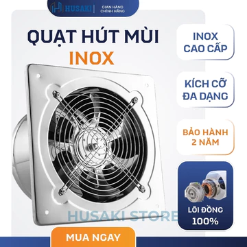 Quạt hút mùi inox cao cấp quạt hút mùi nhà bếp, nhà vệ sinh, vận hành êm, bền bỉ bảo hành 24 tháng
