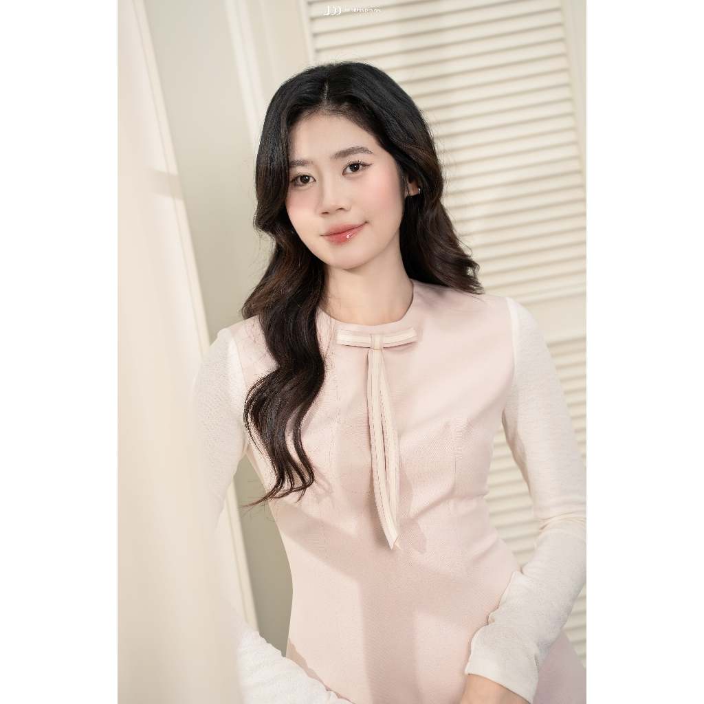 Đầm Thu Đông Dáng A Dài Tay Thanh Lịch Công Sở Dự Tiệc 1F28.2510. Váy Công Sở Dài Tay Nữ Form A Sang Trọng By JM