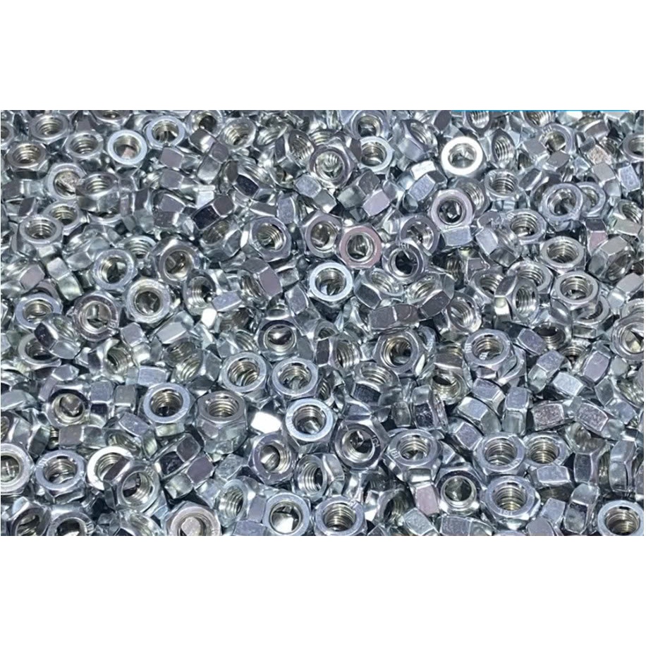 Đai ốc lục giác thép mạ kẽm nhiều kích cỡ