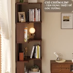 Kệ Sách Gỗ Tự Nhiên 4 Tầng 40cm - Gỗ Óc Chó - Chất Liệu 100% Gỗ Tự Nhiên - Tấm Ván Dày- Chống Mốc — ảnh 6