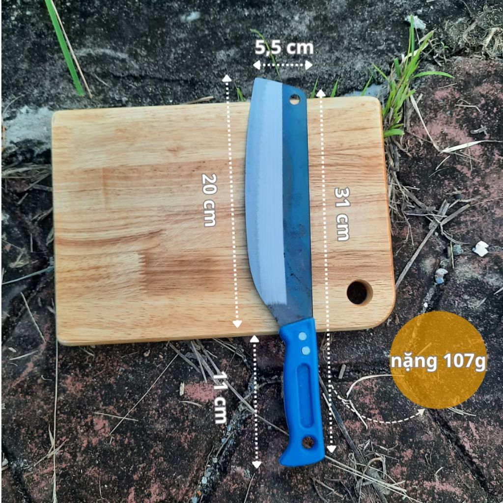 Combo 3 Con Dao Thái Thịt Cán Xanh Siêu Bén Siên Bền