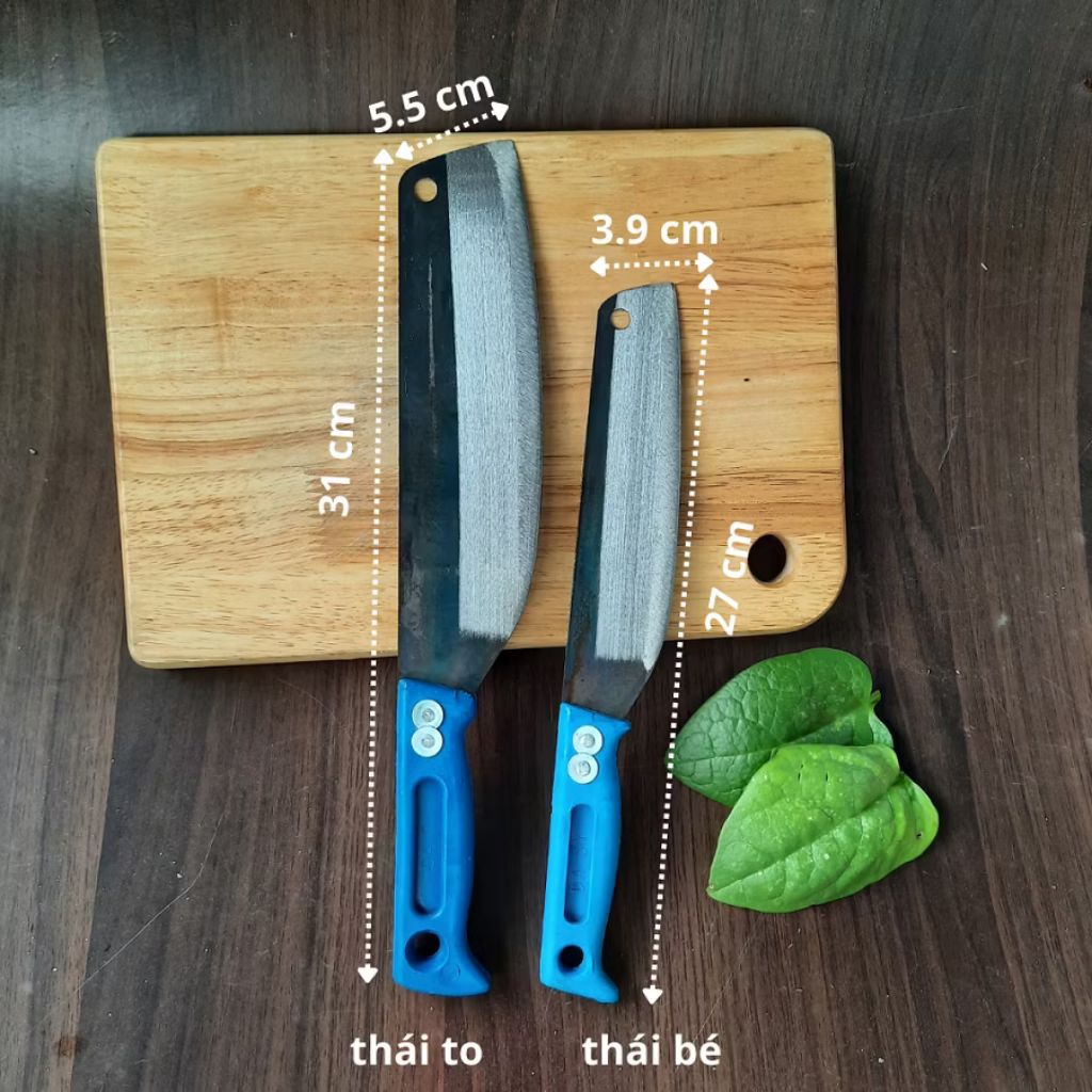Combo 3 Con Dao Thái Thịt Cán Xanh Siêu Bén Siên Bền