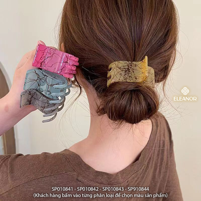 Set kẹp tóc nữ Eleanor Accessories đa dạng màu sắc phụ kiện tóc kẹp càng cua basic 10841