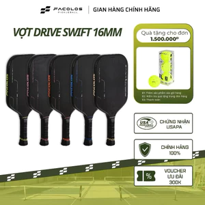 Vợt pickleball Facolos Drive Swift Standard (16MM) mặt vợt 3 lớp Carbon tăng độ đàn hồi và trợ lựcp