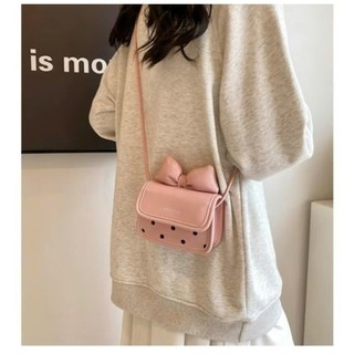 ( Mở Bán ) Túi Mini Đeo Chéo Nơ Chấm Bi Túi Vuông Nhỏ Đẹp Thời Trang Hàn Quốc Cho Mẹ và Bé MN03