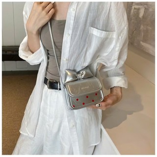 ( Mở Bán ) Túi Mini Đeo Chéo Nơ Chấm Bi Túi Vuông Nhỏ Đẹp Thời Trang Hàn Quốc Cho Mẹ và Bé MN03