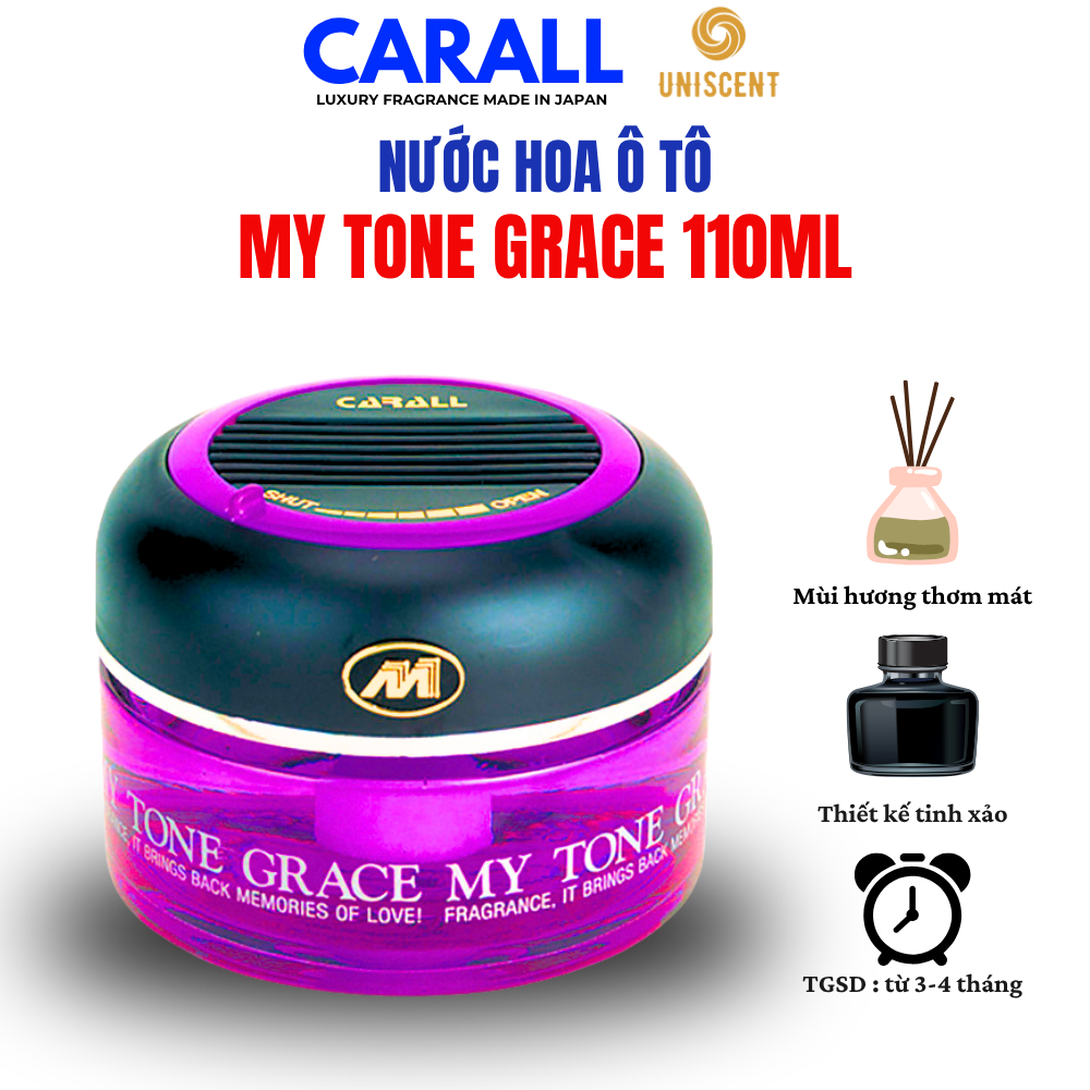 Nước Hoa Ô Tô/ Tinh Dầu Mùi Chanh Mát Cao Cấp - My Tone Grace 110ml CARALL Made In Japan