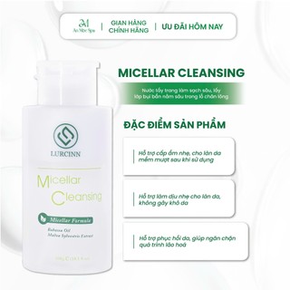 Nước Tẩy Trang Lurcinn 2 Tầng Micellar Cleansing 300g, Không Gây Tình Trạng Khô Da, Hỗ Trợ Làm Sạch