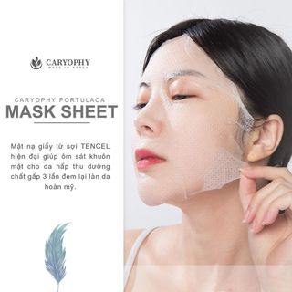 Mặt Nạ Caryophy Làm Giảm Mụn, Thâm & Dưỡng Ẩm Da Portulaca Mask Sheet 3in1 (22g/miếng)