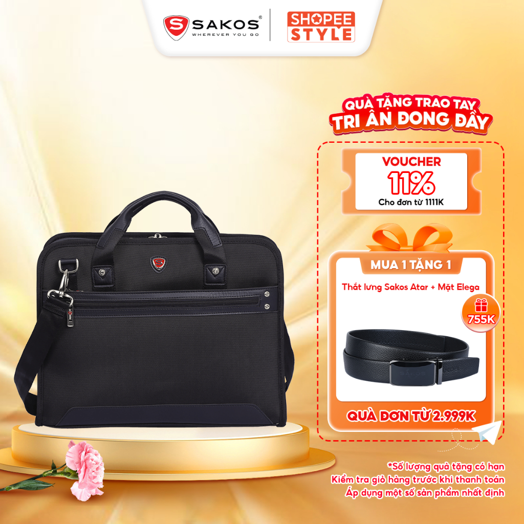 Cặp Xách Công Sở Thời Trang Cao Cấp SAKOS ORION 15.6 Inch