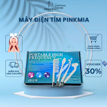 (Bảo Hành 12 Tháng) Máy Điện Tím Sát Khuẩn Cầm Tay Pinkmia, Dùng Sau Nặn Mụn Dùng Cho Spa TMV