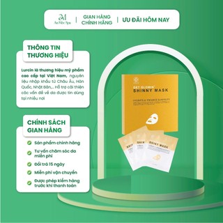 Mặt Nạ Thạch Lurcinn Shiny Mask 3 Miếng/Hộp Cấp Nước Và Dưỡng Ẩm Cho Da  | An Mộc Spa