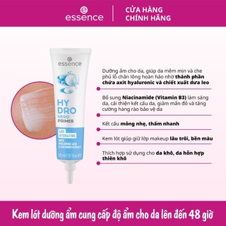Kem lót Essence Pore Less Partner Primer dưỡng ẩm làm mờ lỗ chân lông giảm mẩn đỏ 30ml - Bebeau