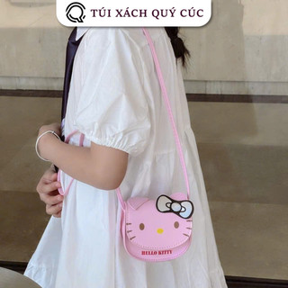 ( Deal Mở Bán ) Mini Túi xách đeo chéo mini nữ Hello Kitty Hình Mèo Hello Kity đẹp thời trang hàn quốc cho mẹ và bé MN02
