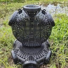 Rọ Bẫy Lươn 2 Hom 39Cmx13.5Cm, Nhựa ABS Siêu Bền, Tặng Mồi Và Hộp, Đa Năng Bắt Cá, Cua, Trạch