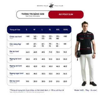 Áo polo Nam Slim Fit Beverly Hills Polo Club - PMSSS25TL014