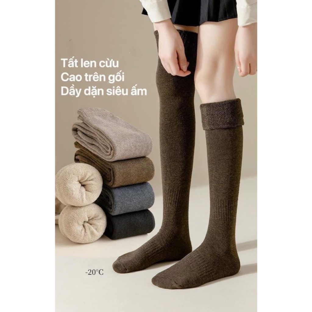 TẤT BOOT ĐÙI LEN DÀY DẶN SIÊU ẤM CHO NỮ