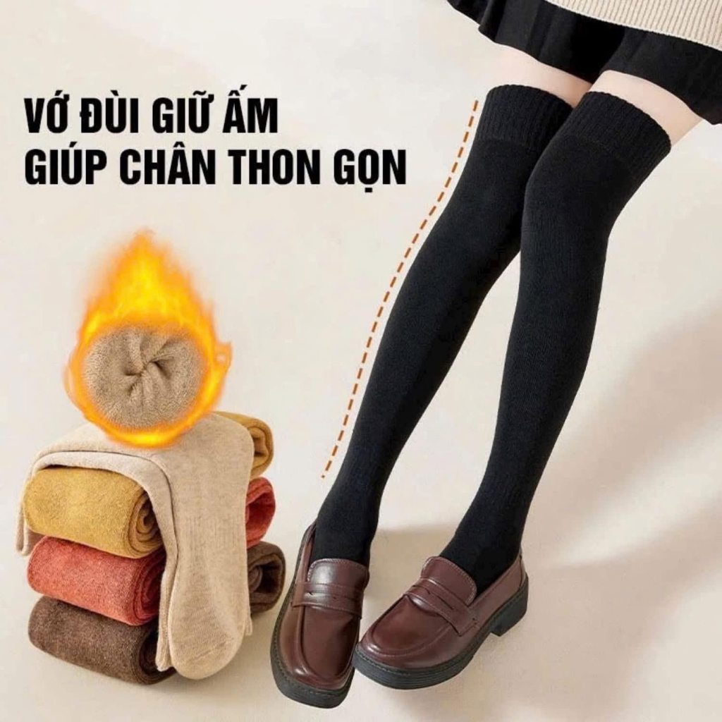 TẤT BOOT ĐÙI LEN DÀY DẶN SIÊU ẤM CHO NỮ