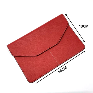 Ví Da Đựng Giấy Tờ Đăng Kiểm Xe Ô Tô Mẫu 02 - Màu Đỏ VDK-PU02-RED