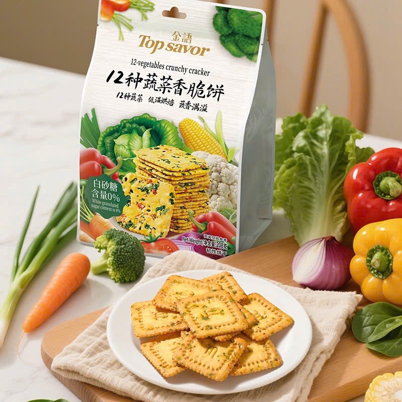 Bánh Quy Giòn 12 Loại Rau Củ Top Savor 208g | Shopee Việt Nam