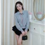 DEAL mở bán Áo len dài tay Vibe tiểu thư sang chảnh mix dây nơ, Áo len dệt kim siêu nữ tính. LA10