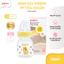 BÌnh Sữa Pigeon Núm Siêu Mềm, Bình Cổ Hẹp Tiêu Chuẩn 50ml Cho Trẻ Sơ SInh Nhựa PP An Toàn ST50