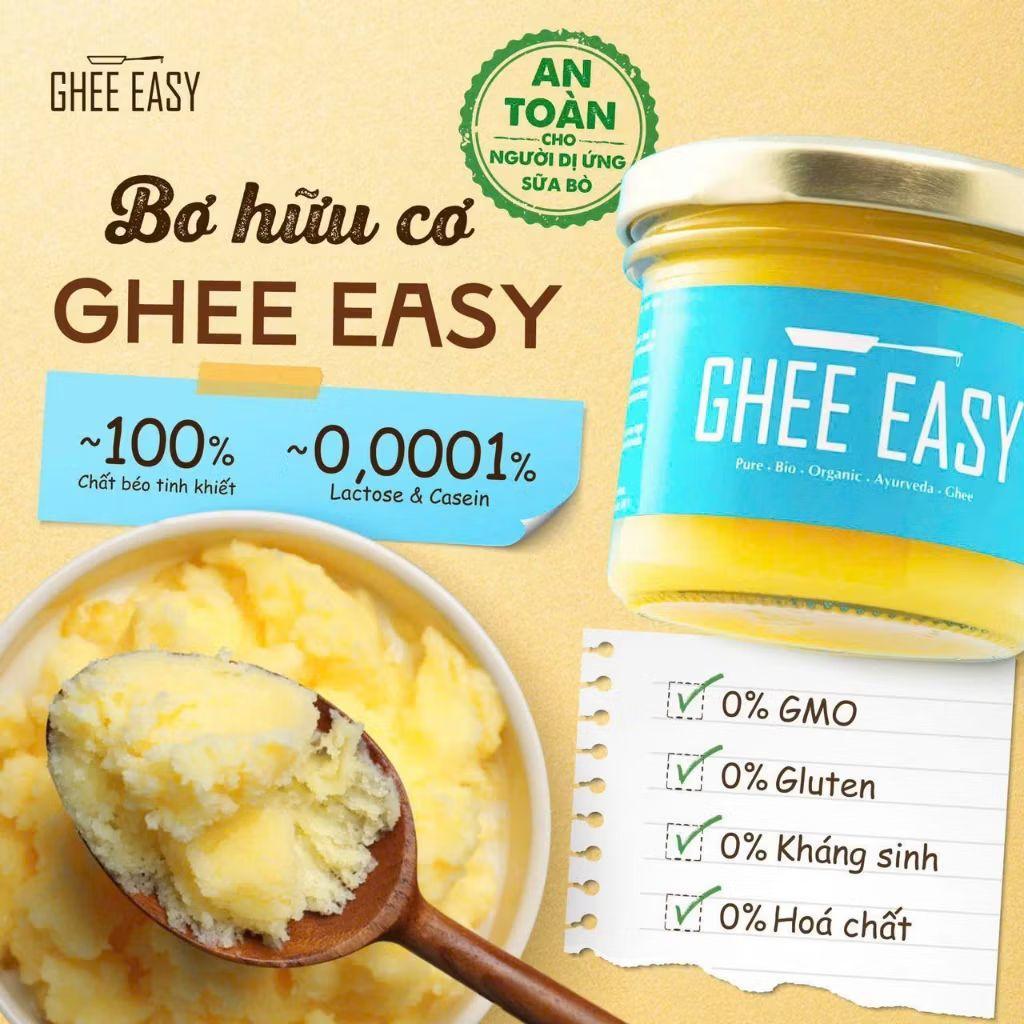 GHEE EASY – BƠ SỮA HỮU CƠ TINH KHIẾT | BƠ KETO – ĂN KIÊNG – NẤU ĂN – LÀM ĐẸP (100ml)
