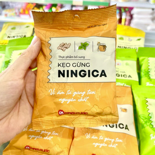 Kẹo ngậm thanh họng Ningica Nam Dược vị Gừng / Bạc Hà / Chanh Muối (Gói 10 viên)