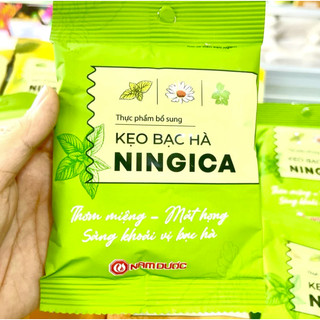 Kẹo ngậm thanh họng Ningica Nam Dược vị Gừng / Bạc Hà / Chanh Muối (Gói 10 viên)