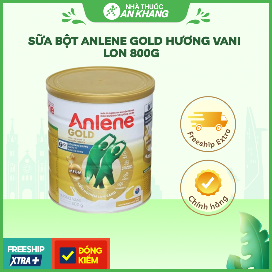 SỮA BỘT ANLENE GOLD HƯƠNG VANI LON 800G