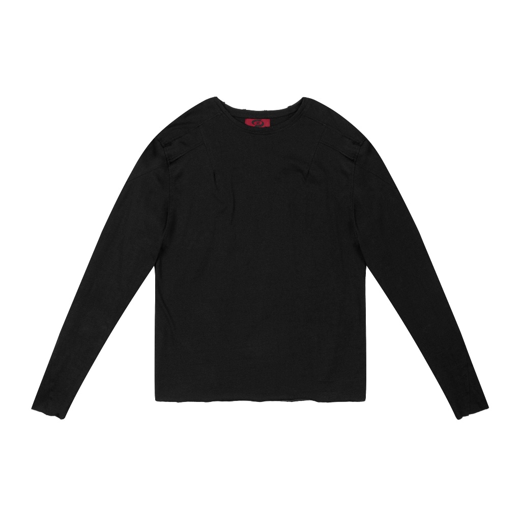 Bad Choices | Áo thun tay dài Xỏ Ngón CUT LINED vải cotton form fit