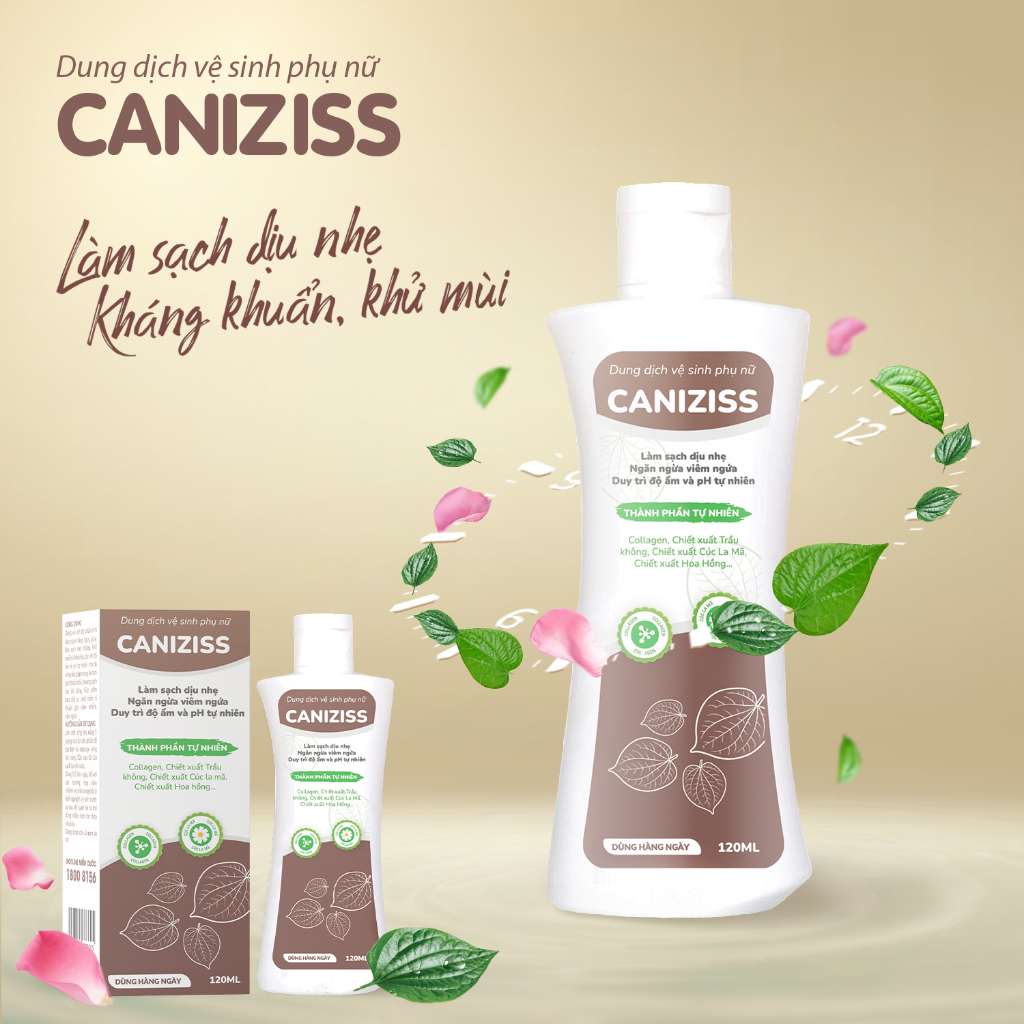 Dung Dịch Vệ Sinh Trầu Không CANIZISS SANTAFA, Giúp Làm Sạch Nhẹ Nhàng, Duy Trì Độ Ẩm Và pH Tự Nhiên