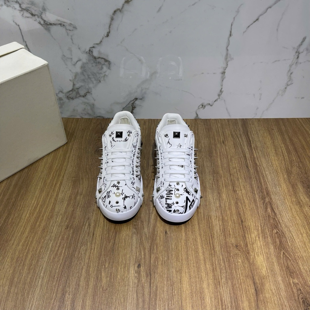 ⚡️[Hight Quality] Giày Sneakers D11H Shoes White S1uude Men - Điểm Nhấn Chữ Đen Trắng Phối Họa Tiết Cao Cấp Full Box