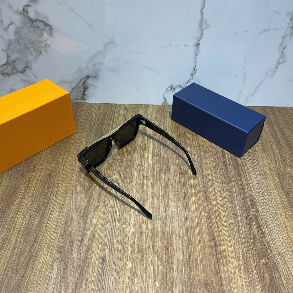 ⚡️[Hight Quality] Kính Râm \/ Nam Nữ Ev1den Sunglasses Full Box - Điểm Nhấn Họa Tiết Vàng Phối Đen Kính Mát