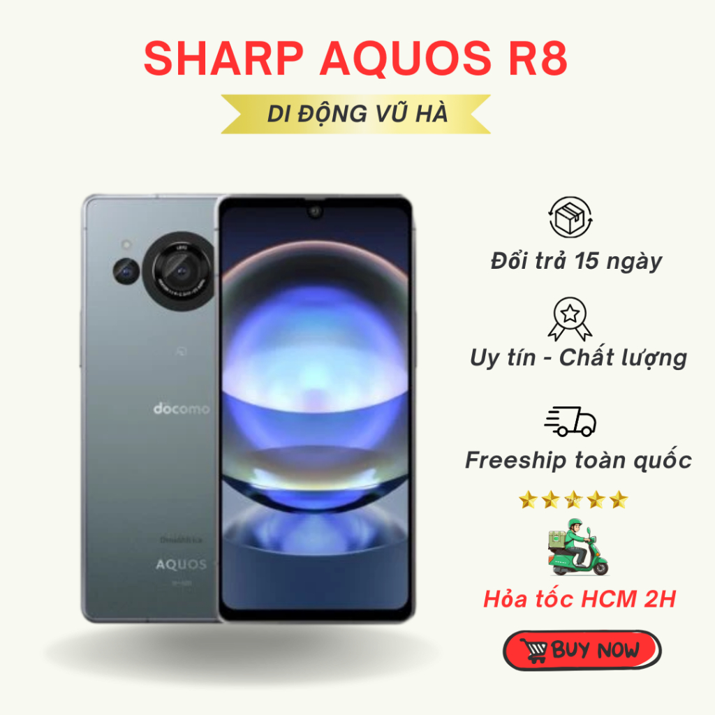 Điện thoại Sharp Aquos R8 Ram 8/256 Snap 8 Gen 2 - Camera Leica Chụp ...