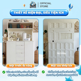 (MỚI) Kệ Đựng Đồ Cao Cấp PAKEY Có Tấm Hậu, Kệ Tủ Đa Năng Cho Bé Có Ngăn Treo, Nhựa Nguyên Sinh An Toàn
