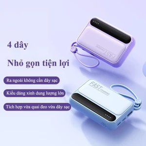 20000 mAh điện thoại di động sạc nhanh dẫn hiển thị kỹ thuật số hỗ trợ điện thoại di động tai nghe máy tính bảng