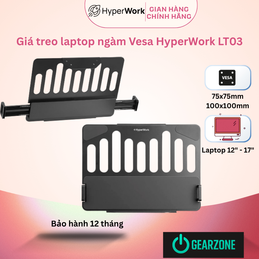 GIÁ TREO LAPTOP NGÀM VESA HYPERWORK LT03 – NÂNG TẦM SPACE, THÔNG MINH ...