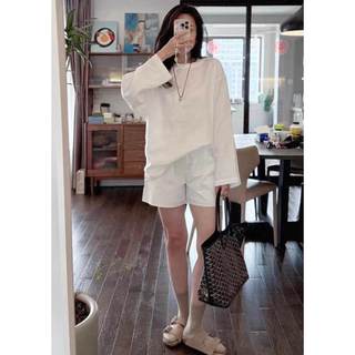 𝗠𝘆𝘀𝗲 𝗦𝗲𝘁 - |LY LINEN| - Set Linen áo cổ tròn + quần short basic