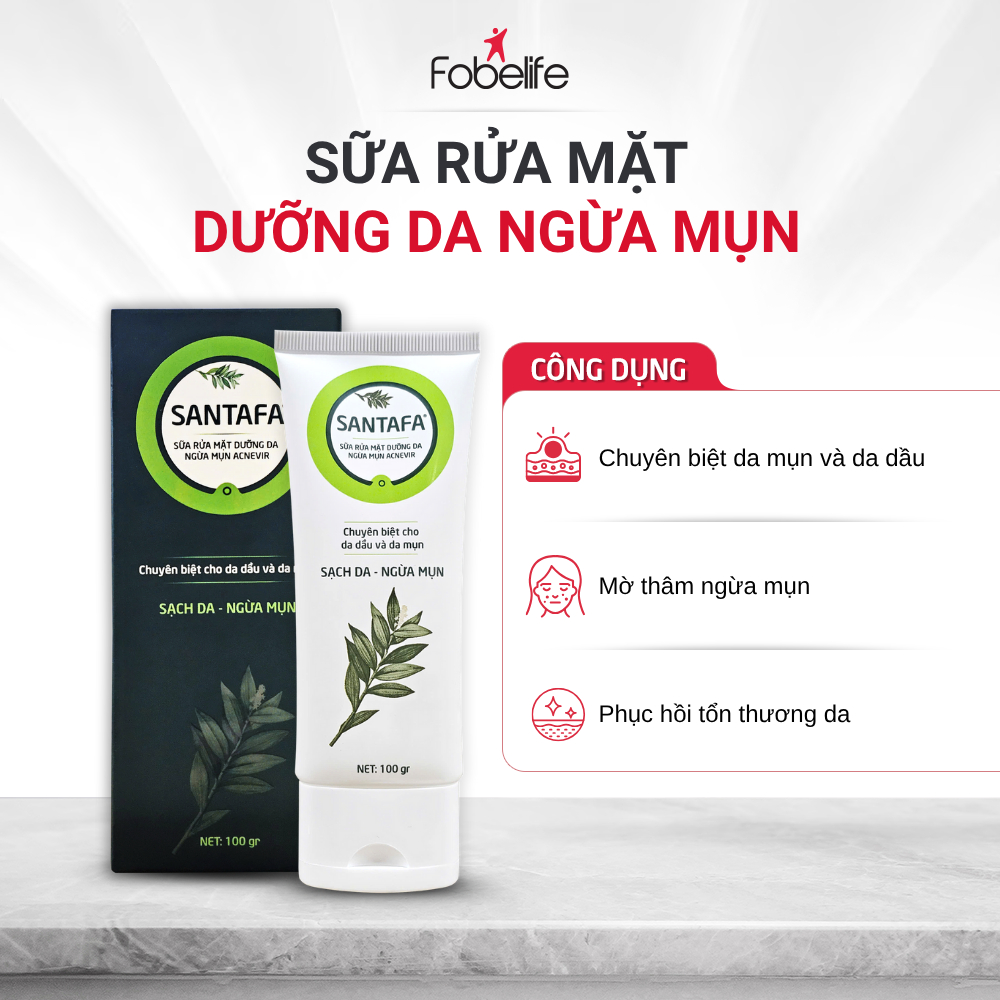 Sữa Rửa Mặt Acniver FOBE Giúp Làm Sạch Sâu Ngăn Ngừa Mụn, Giảm Thâm, Giảm Mụn N1