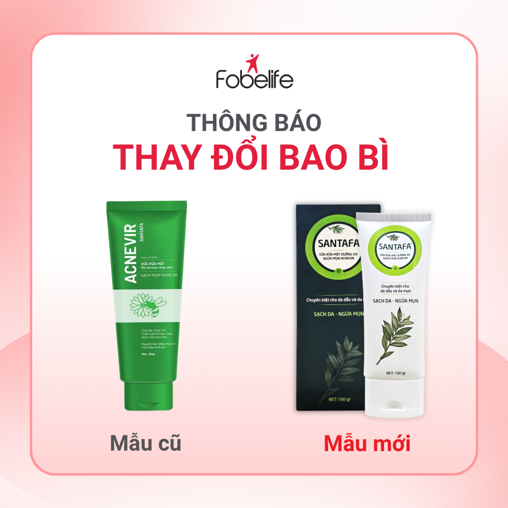 Sữa Rửa Mặt Acniver FOBE Giúp Làm Sạch Sâu Ngăn Ngừa Mụn, Giảm Thâm, Giảm Mụn N1